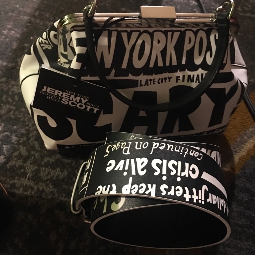 Jeremy Scott bag and belt never used brand new